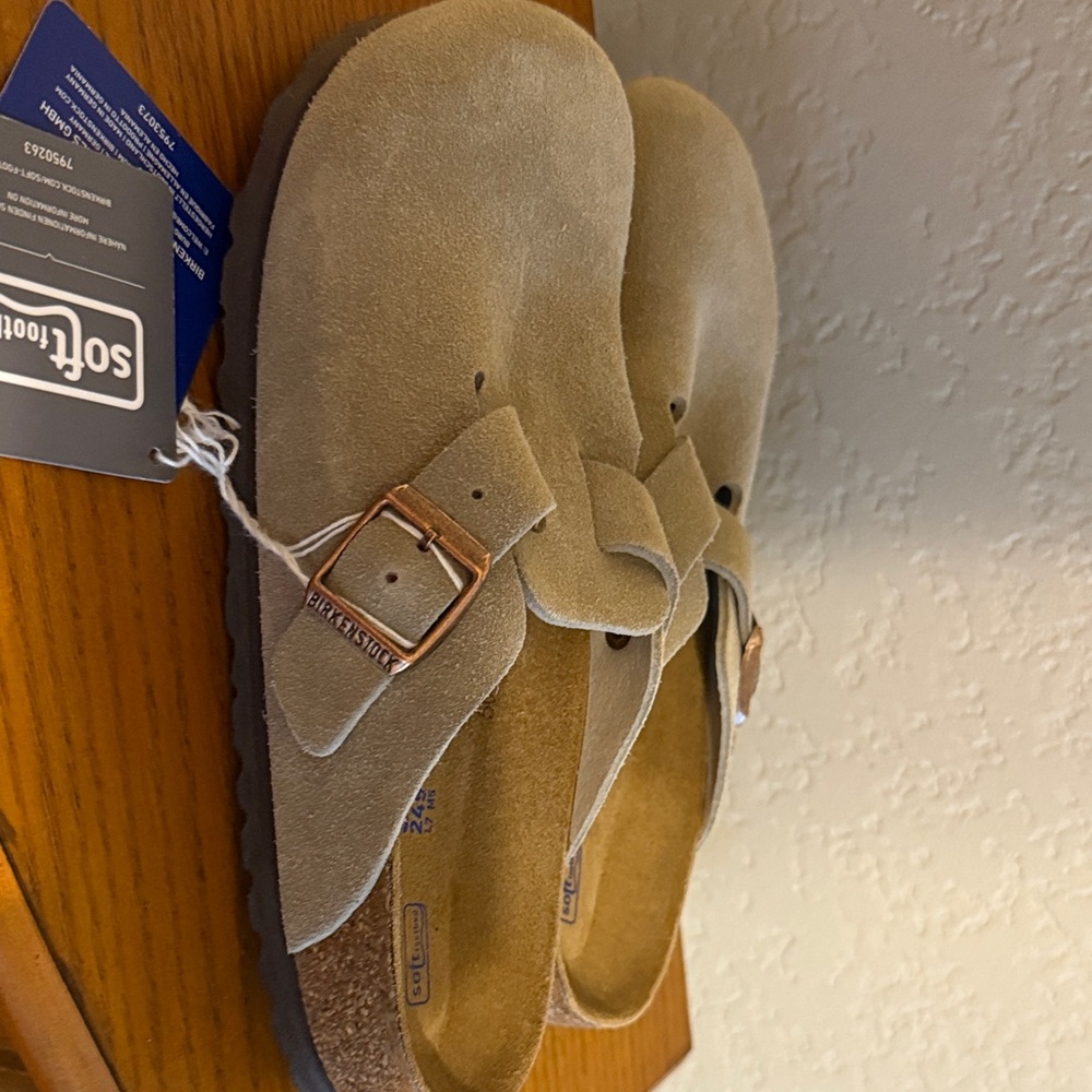 Birkenstock Tan Suede Women's Shoes